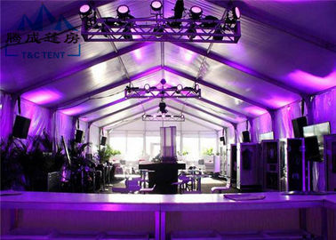 स्पैन पारदर्शी आउटडोर कार्यक्रम तम्बू, अल्युमिनियम फ्रेम शादियों के लिए बड़े तंबू साफ़ करें