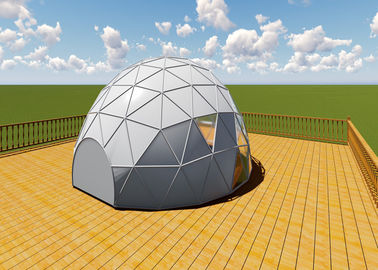 5 एम व्यास स्टील और पीवीसी पारदर्शी जियोडेसिक डोम गेंद आउटडोर खेल घटना के लिए बनाया गया