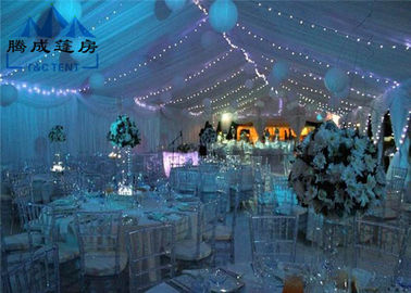 Big 20x30M Waterproof Outside Party Tents , Zinc Powder Coated Steel Canopy Wedding Tent