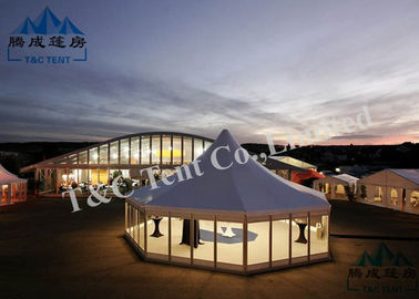 Pagoda Shape Commercial Party Tents Tear Resistant With Light Frame Steel Structure