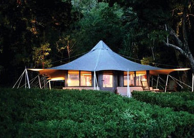 यूवी-संरक्षण पीवीसी कपड़े हल्के बेल तम्बू होटल अनुकूलित आकार