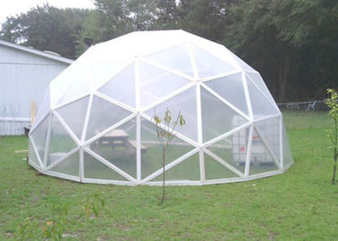 वाणिज्यिक प्रदर्शन बहुआयामी पारदर्शी सफेद आउटडोर घटना डोम तम्बू